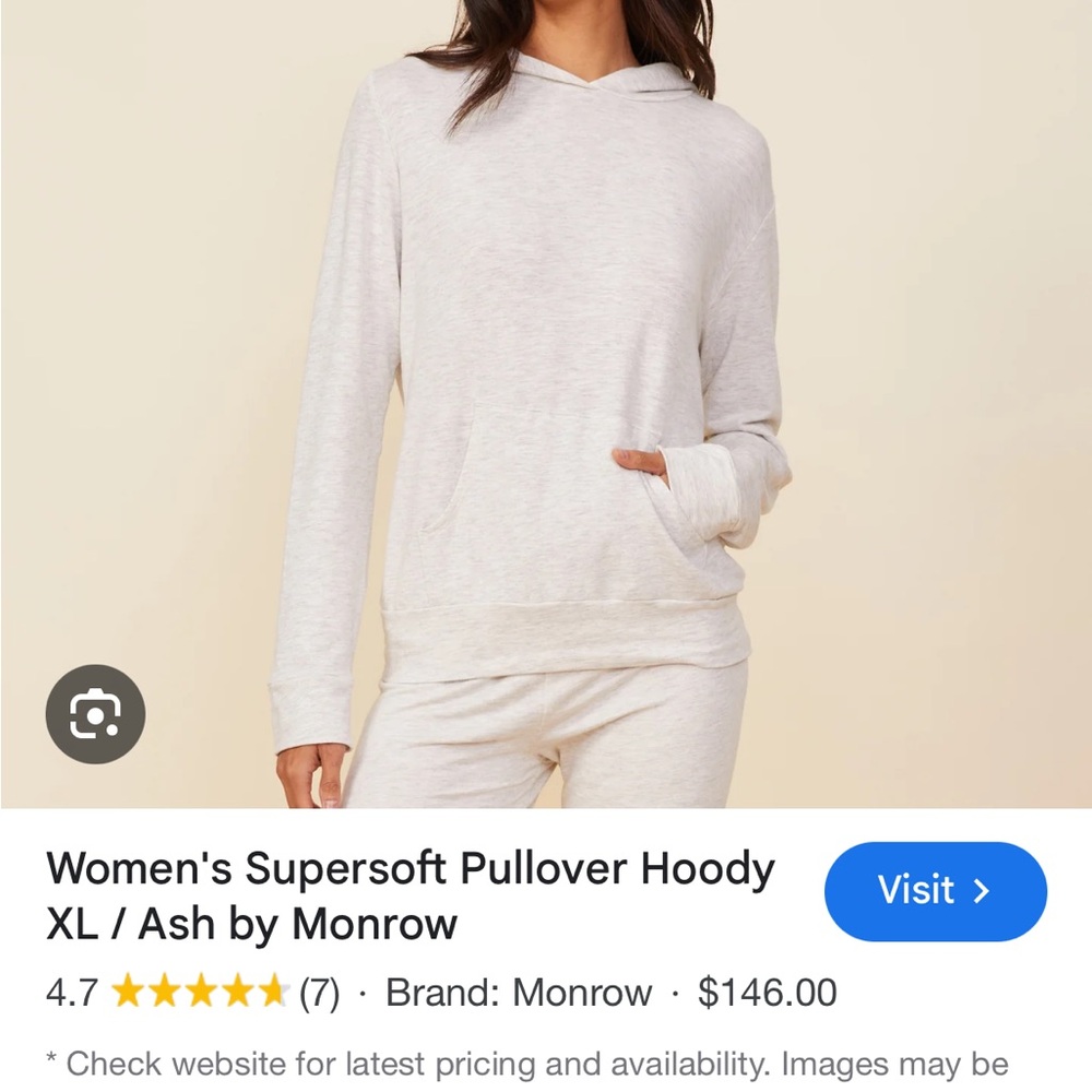 Monrow Supersoft Pullover Hoodie - Picture 6 of 14